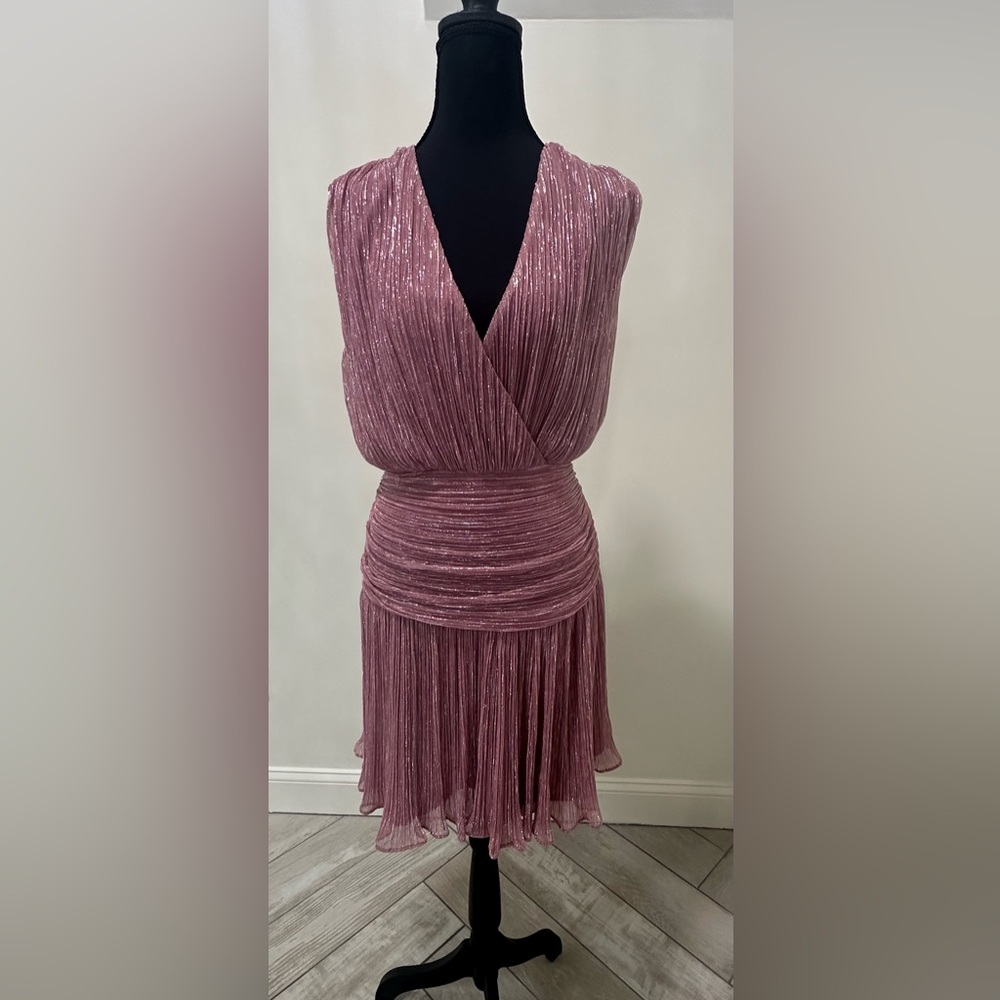 Express Shimmering Mauve Maxi Dress